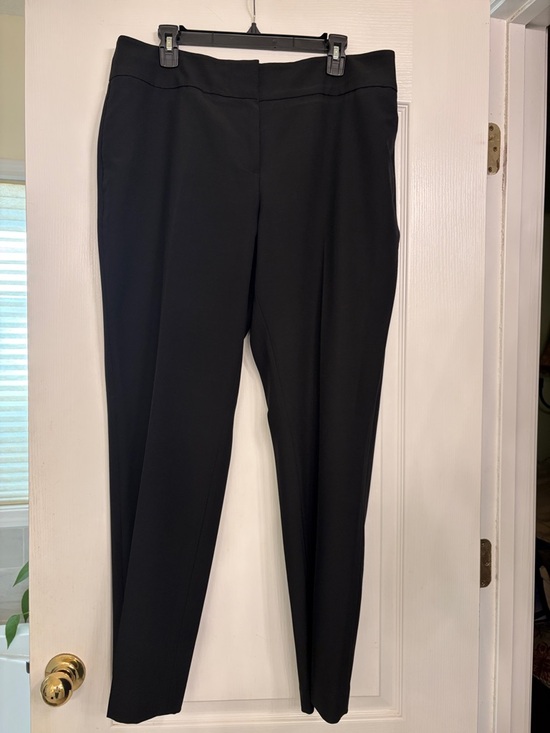 Black Label Pants - Black Label by Evan Picone straight leg black slacks.
